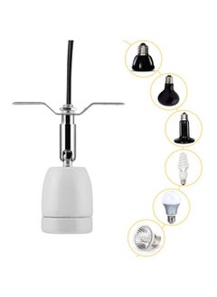 CHICIRIS CHICIRIS 300W Lamp Socket, 360° Rotatable Heating Light Adjustable Bracket Kit with One-Button Switch, E26/E27 Ceramic Lamp Holder, for Aquarium, Lizard, Tortoise, Snake (Without  - Image 2