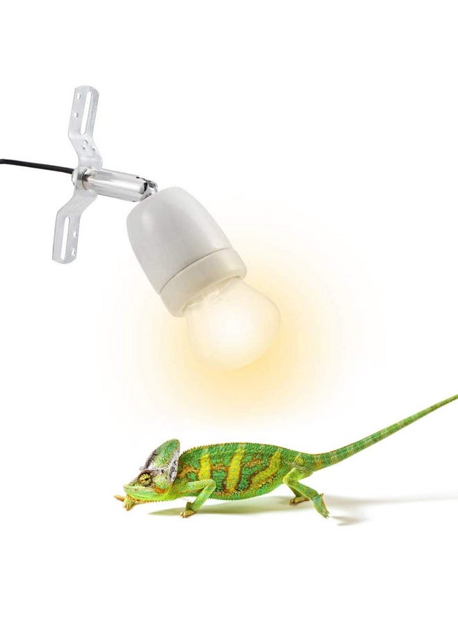 CHICIRIS - CHICIRIS 300W Lamp Socket, 360° Rotatable Heating Light Adjustable Bracket Kit with One-Button Switch, E26/E27 Ceramic Lamp Holder, for Aquarium, Lizard, Tortoise, Snake (Without - Image 1