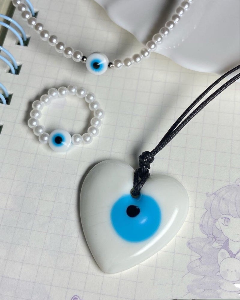Selling Devil'S Eye Pendant Necklace Wax Rope Turkish Blue Eyes Round Drop-Shaped Necklace - Image 5