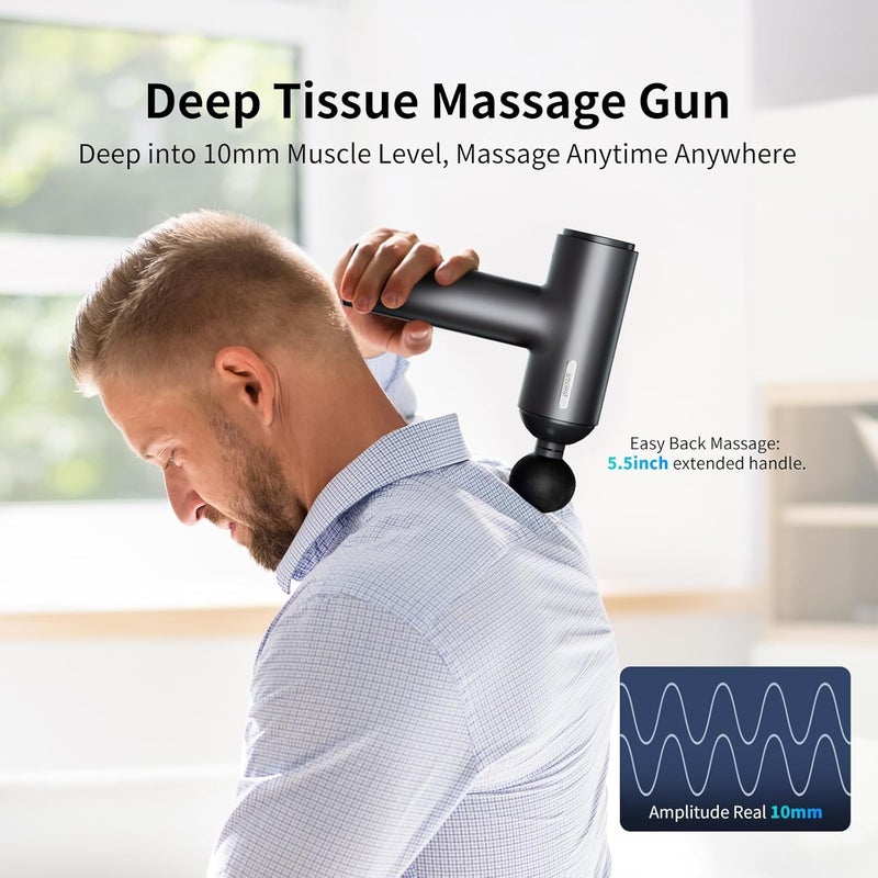 arboleaf Massage Gun Powerful Massage Gun Deep Tissue Handheld Percussion Muscle Massager with Portable Travel Case for Athletes Relax Gifts - Image 2