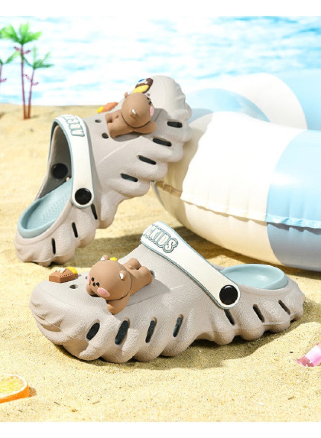 abckids Soft And Comfortable】 Parent-child Crocs, Children's Sandals 2025 New Summer Breathable Unisex Kids Beach Sandals - Image 1
