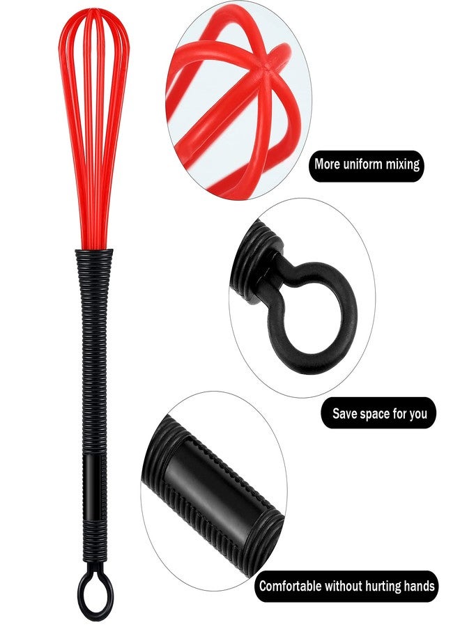Potchen 12 Pack Hair Color Whisk Mini Whisk for Hair Dye Color Mixing Christmas Gifts 7 x 1.2 in Salon Barber Plastic dressing Dye Kitchen Baking Cooking Mixer Tool - Image 3