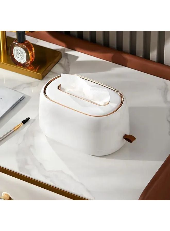 Elegant Square Plastic Tissue Box Wall Mounted Holder Dark Green 1pc - Image 5