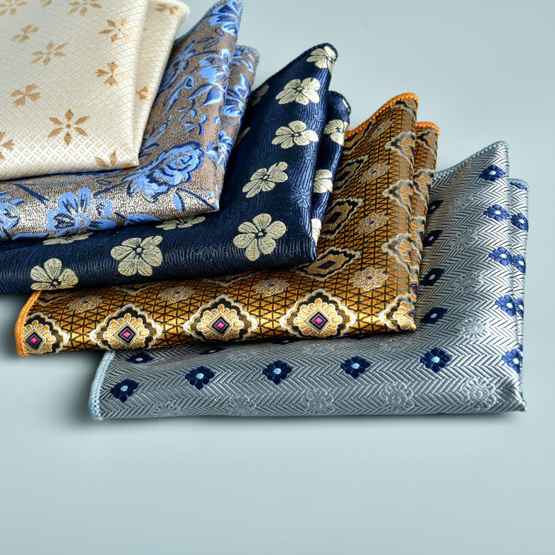 Men'S Square Scarf Business Formal Suit Handkerchief Large Jacquard 23Cm Foldableing Square New Style 2025 Spot - Image 3