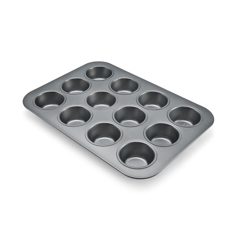 chicago metallic Chicago Metallic Commercial II NonStick 12Cup Muffin Pan Make muffins cupcakes mini quiches egg cups and more 158 L x 113 W x 15 H