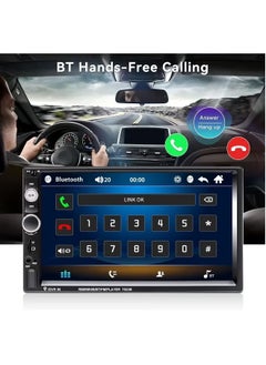 Neutral Double Din Car Stereo with Carplay Android Auto, 7 Inch HD Car Touchscreen with 12 LED Backup Camera, Car Audio Receiver, MP5 Player Support Bluetooth Mirror Link SWC, Car Radio Receiver( 64G Card)  - Image 4