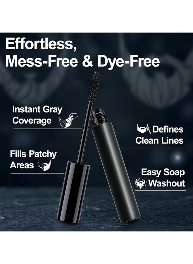 Generic Black Beard Pencil Filler For Men, Beard Brush For Styling, Styling Grooming Pencil, Waterproof Proof, Sweat Proof, Long Lasting, Natural Looking Barber Mustache Kit For Men (Black) - Image 4