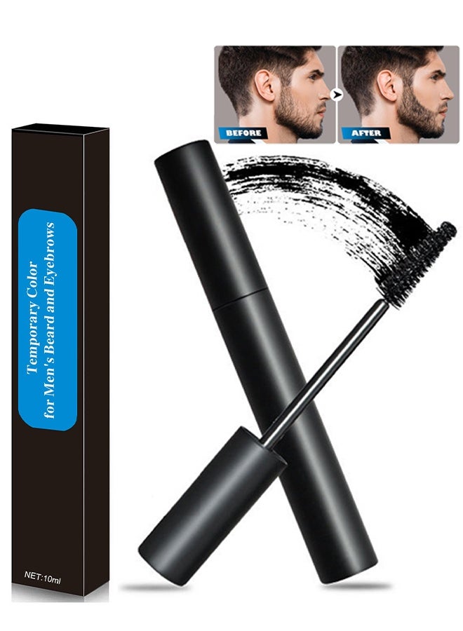 Generic Black Beard Pencil Filler For Men, Beard Brush For Styling, Styling Grooming Pencil, Waterproof Proof, Sweat Proof, Long Lasting, Natural Looking Barber Mustache Kit For Men (Black) - Image 1