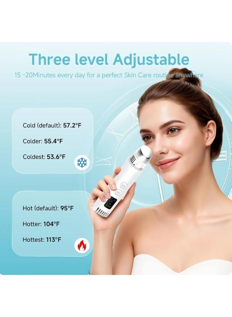 Portable Hot & Cold Beauty Wand for Eyes and Face – Rapidly Adjustable Temperature (Cooling & Heating) – Suitable for Facial Puffiness and Eye Fatigue – Rechargeable Model - Image 5