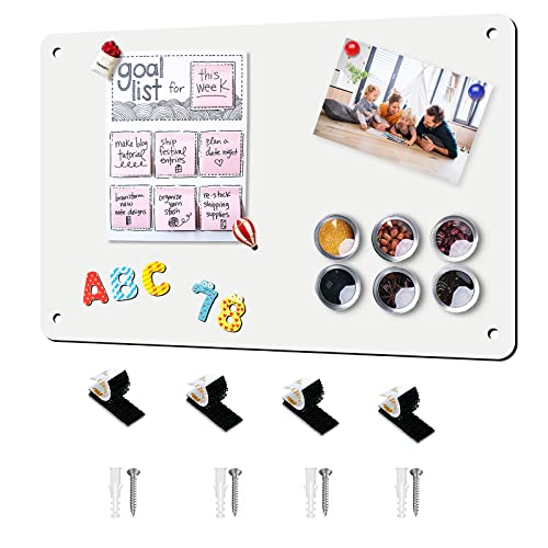 Beclumas Magnetic Board 17.5" x 11.4" Magnet Bulletin Board is Suitable for displaying Notes, Photos,Magnetic Letters,Suitable for Walls, refrigerators, cabinets, etc - Image 1
