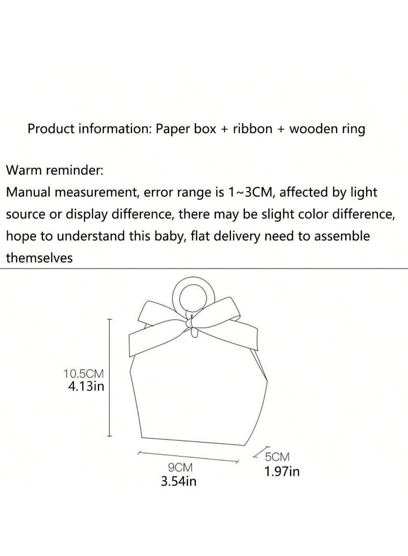 علب توزيعات هدايا لمناسبات التخرج والخطوبه واعياد الميلاد  مزين بفيونكه لطيفه  10 علب - Image 2