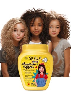 SKALA Skala Amidinho de Milho Cream for Moisturizing and Strengthening Children’s Hair - All Kids Hair Treatment 1000 grams ( Brazilian )  - Image 2