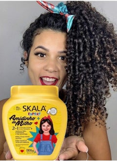 SKALA Skala Amidinho de Milho Cream for Moisturizing and Strengthening Children’s Hair - All Kids Hair Treatment 1000 grams ( Brazilian )  - Image 4