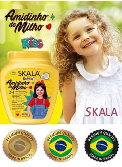 SKALA Skala Amidinho de Milho Cream for Moisturizing and Strengthening Children’s Hair - All Kids Hair Treatment 1000 grams ( Brazilian )  - Image 5