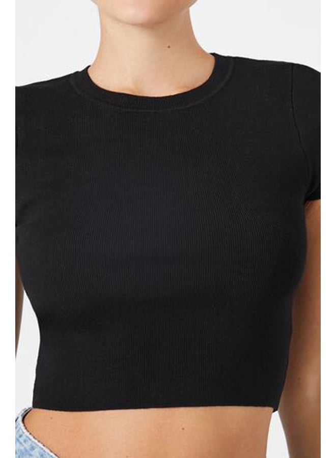 FOREVER 21 Sweater-Knit Cropped Tee - Image 5