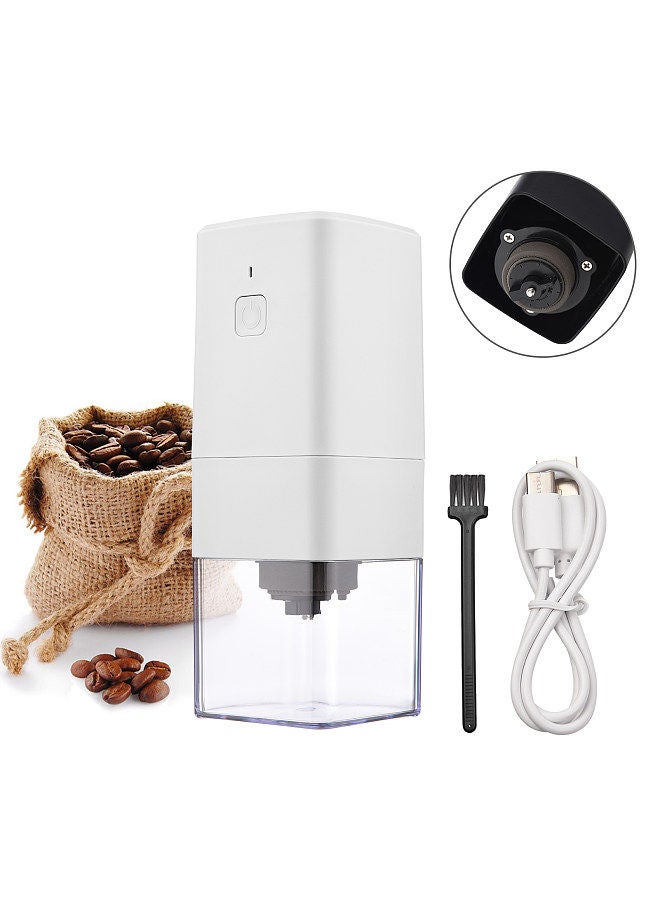 Portable Mini Electric Burr Coffee Grinder with Adjustable Coarse Fine Grinding Removable Chamber for Home Travel Office Coffee Shop  - Image 3