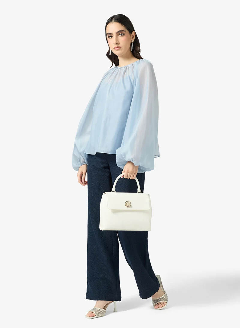 Ted Baker Tailored Boucle Wide Leg Trouser