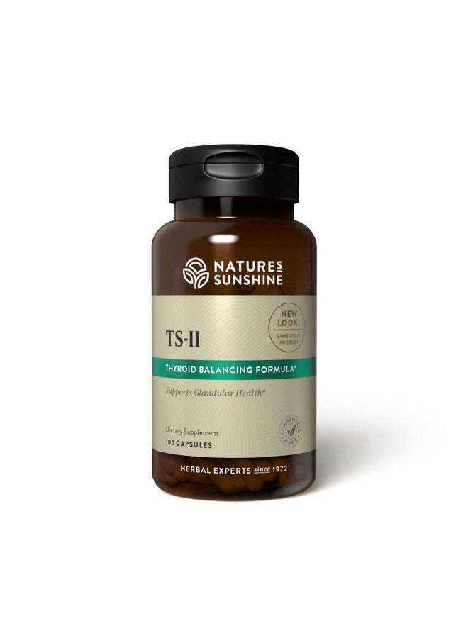 Nature's Sunshine TS II w/Hops, 100 Capsules | Supports Proper Thyroid Function and Helps Maintain Balance in the Thyroid Gland - Image 1