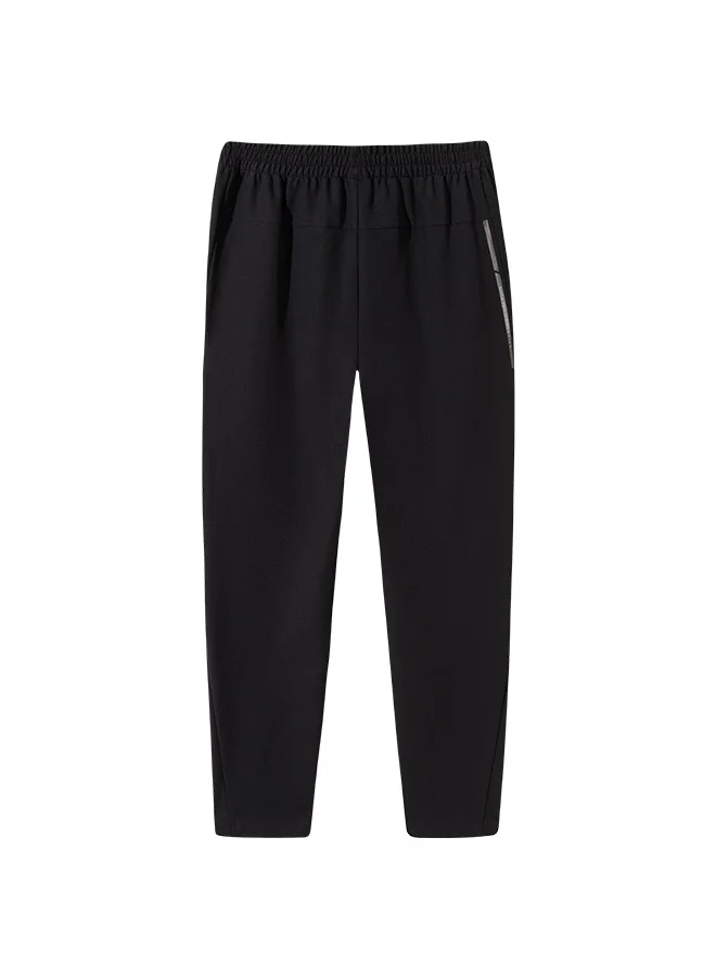 ANTA ANTA  Comfortable Men Regular Fit Black Workout Training Commute Woven Track Pants