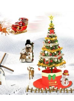 Generic Christmas Tree Artificial Christmas Tree with LED Lights and 126 Accessories for Holiday Decoration Easy to Assemble (Height 150CM)  - Image 3