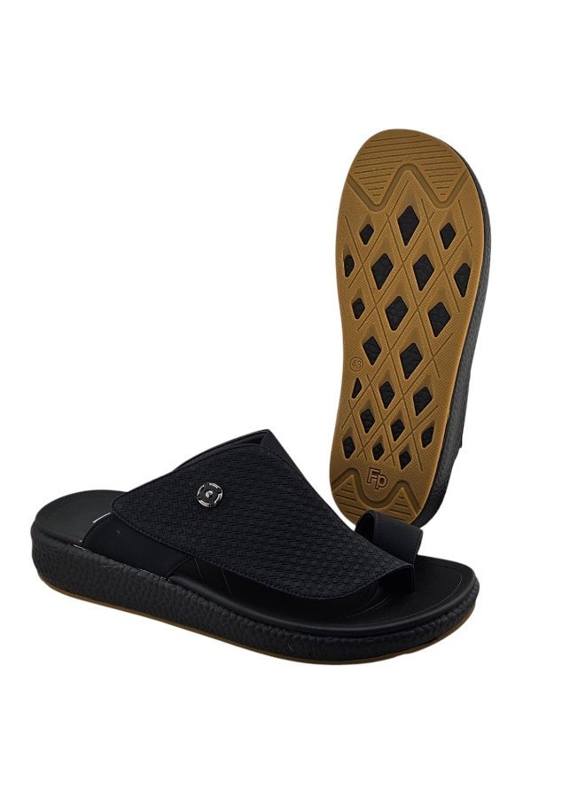 Footprint Cushion Ease Arabic Sandals for Men – Comfortable Cushioned Slip-On Slippers for Daily Wear - Image 3