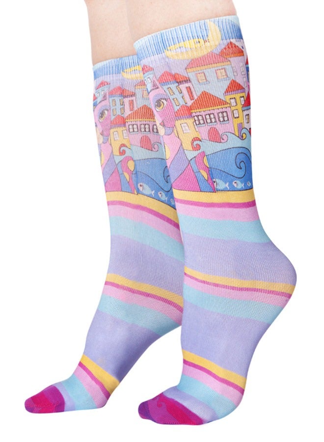 Biggdesign Biggdesign Cats Womens Socks, 2 Pairs Premium Quality Women Crew Bulk Socks  - Image 4