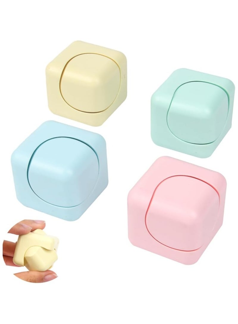 NQOOH Set of 4 Fidget Cubes Spinning Stress and Anxiety Relief Sensory Toys for Kids and Adults Ideal for All Ages - Image 1
