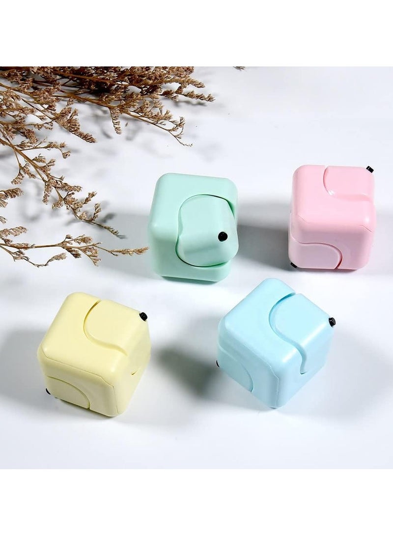 NQOOH Set of 4 Fidget Cubes Spinning Stress and Anxiety Relief Sensory Toys for Kids and Adults Ideal for All Ages - Image 2