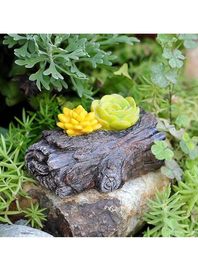 Hide a Spare Key Outdoor Waterproof Fake Branch, With Succulent Key Hider Safe Storage Box, Safe for Outdoor Garden or Yard, Geocaching, Outside Indoor Garden Ornament Decorative - Image 4