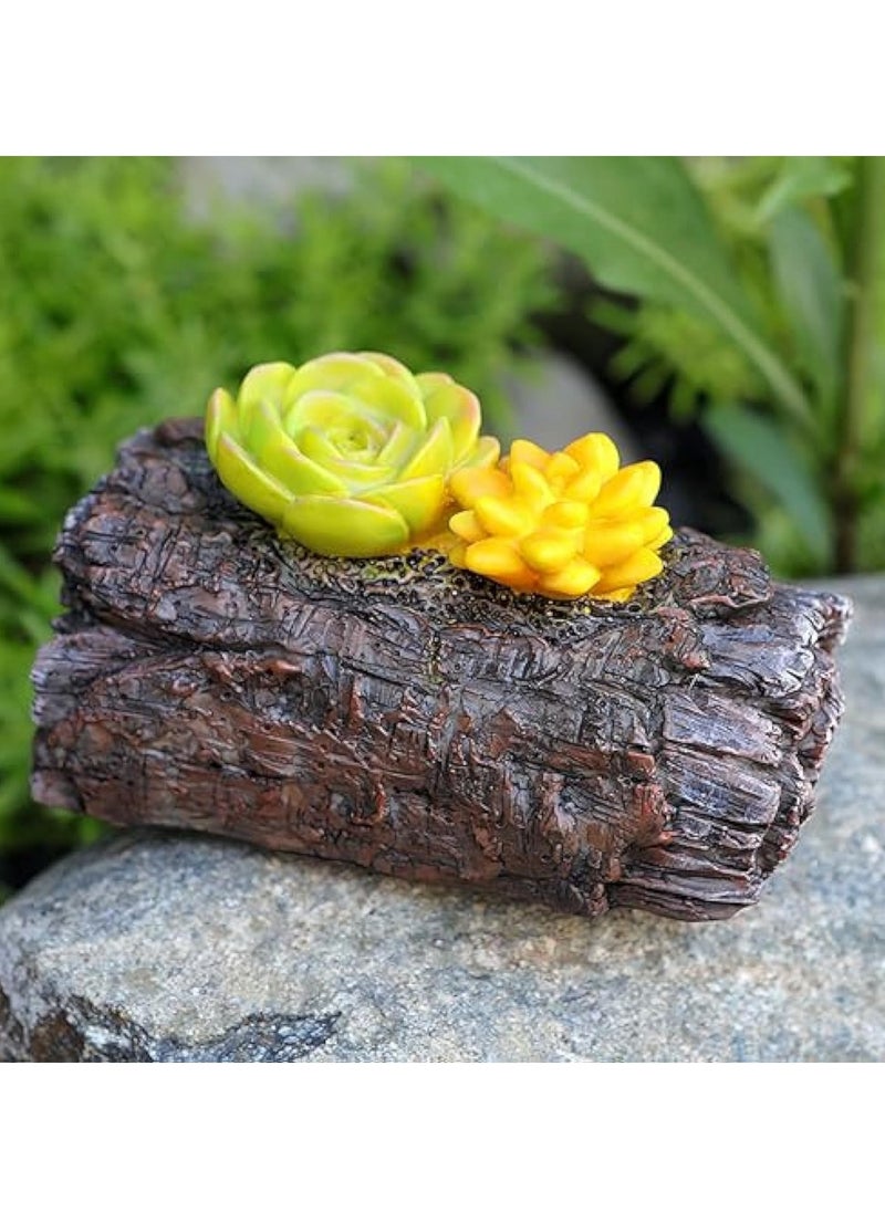 Hide a Spare Key Outdoor Waterproof Fake Branch, With Succulent Key Hider Safe Storage Box, Safe for Outdoor Garden or Yard, Geocaching, Outside Indoor Garden Ornament Decorative - Image 2