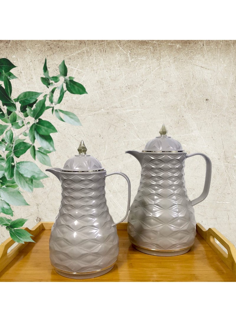 Rema Attractive Coffee and Tea Fridge Thermos Set with Elegant Design made in Turkey 1L + 0.5L - Image 2
