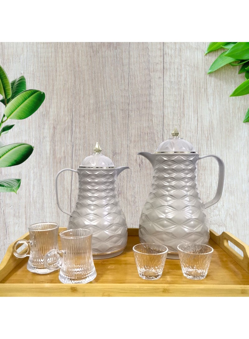Rema Attractive Coffee and Tea Fridge Thermos Set with Elegant Design made in Turkey 1L + 0.5L - Image 5