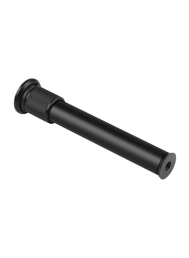 Extendable Aluminum Alloy Extension Pole Rod 19-31cm Universal 1/4-inch 3/8-inch Interface with 2pcs 1/4 to 3/8 Adapter Screws for DSLR SLR Camera Stabilizer Ball Head Tripod