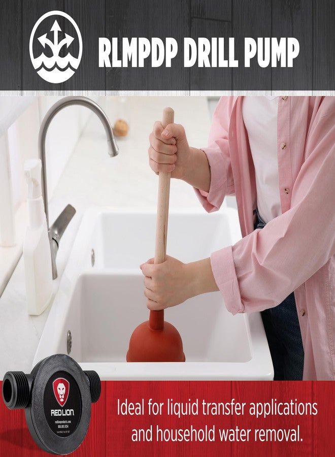 Red Lion RLMPDP, 154 GPH Drill Powered Transfer Pump, Black, 14942013 - Image 5