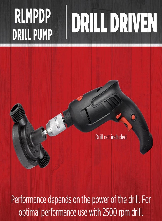 Red Lion RLMPDP, 154 GPH Drill Powered Transfer Pump, Black, 14942013 - Image 4