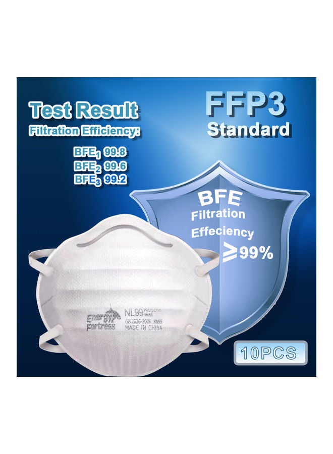 NIBEMINENT 10-Piece 4 Layers Disposable Face Mask - Image 2