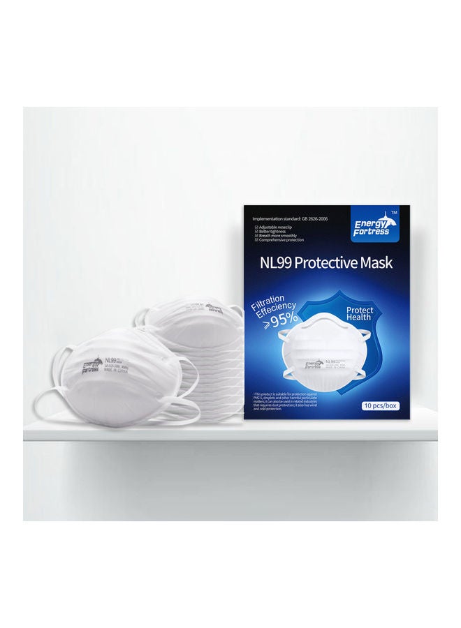 NIBEMINENT 10-Piece 4 Layers Disposable Face Mask - Image 4