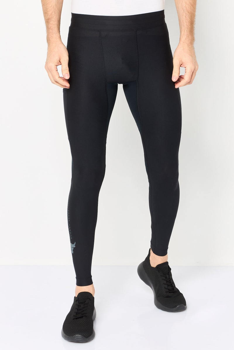 UNDER ARMOUR Men Regular Fit Training Leggings, Black - Image 1