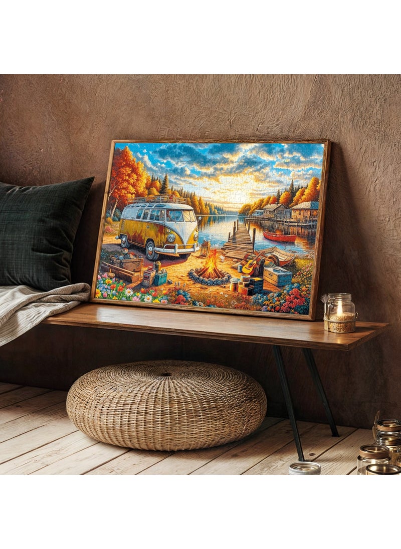 KS Games Vosvos Camp Fire At Sunset 1000 Piece Puzzle  - Image 2