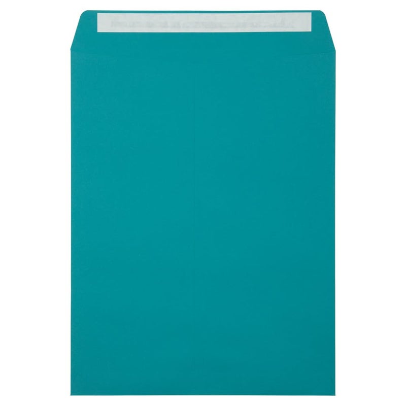 LUXPaper 10 x 13 Open End Envelopes | Peel & Press | Teal | 80lb. Text | 50 Qty - Image 3