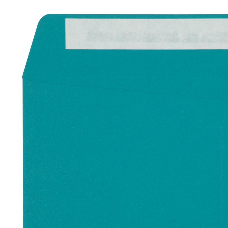 LUXPaper 10 x 13 Open End Envelopes | Peel & Press | Teal | 80lb. Text | 50 Qty - Image 4