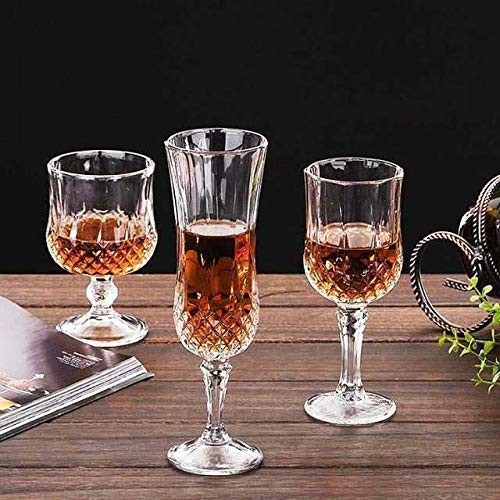Swami Enterprise Crystal Long Champ 220 ml Champagne Glass Flute Transparent Set of 6 Crystal Long Champ 220 ml Champagne Glass Flute Transparent Set of 6 - Image 5
