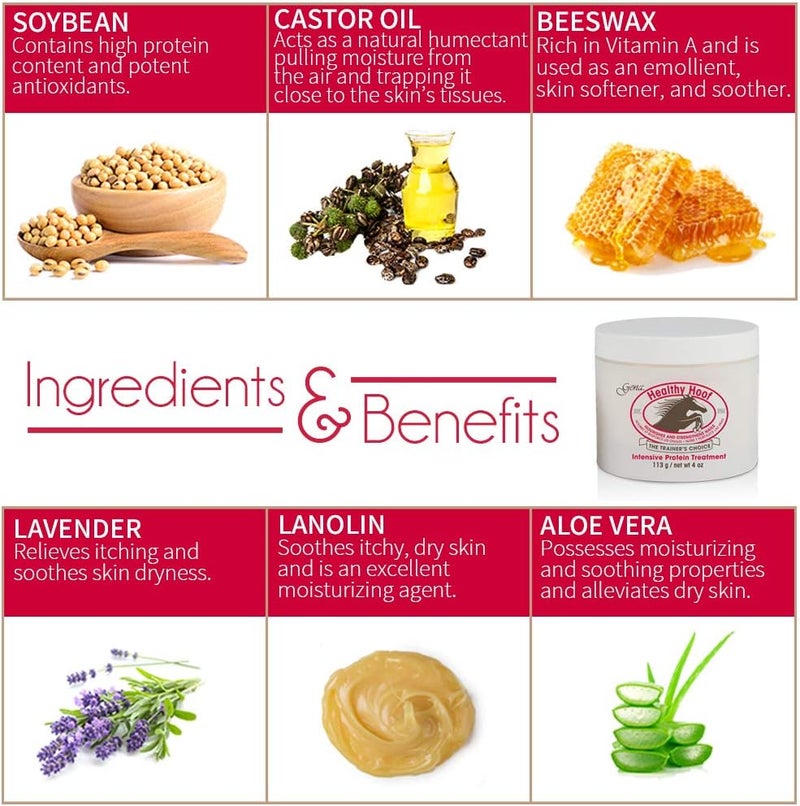 Gena Healthy Hoof Cream - Intensive Protein Treatment for Nails and Cuticles, 4 Ounce - Image 3