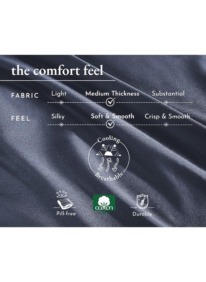 California Design Den Cotton Duvet Cover With Button Closure  - Image 2