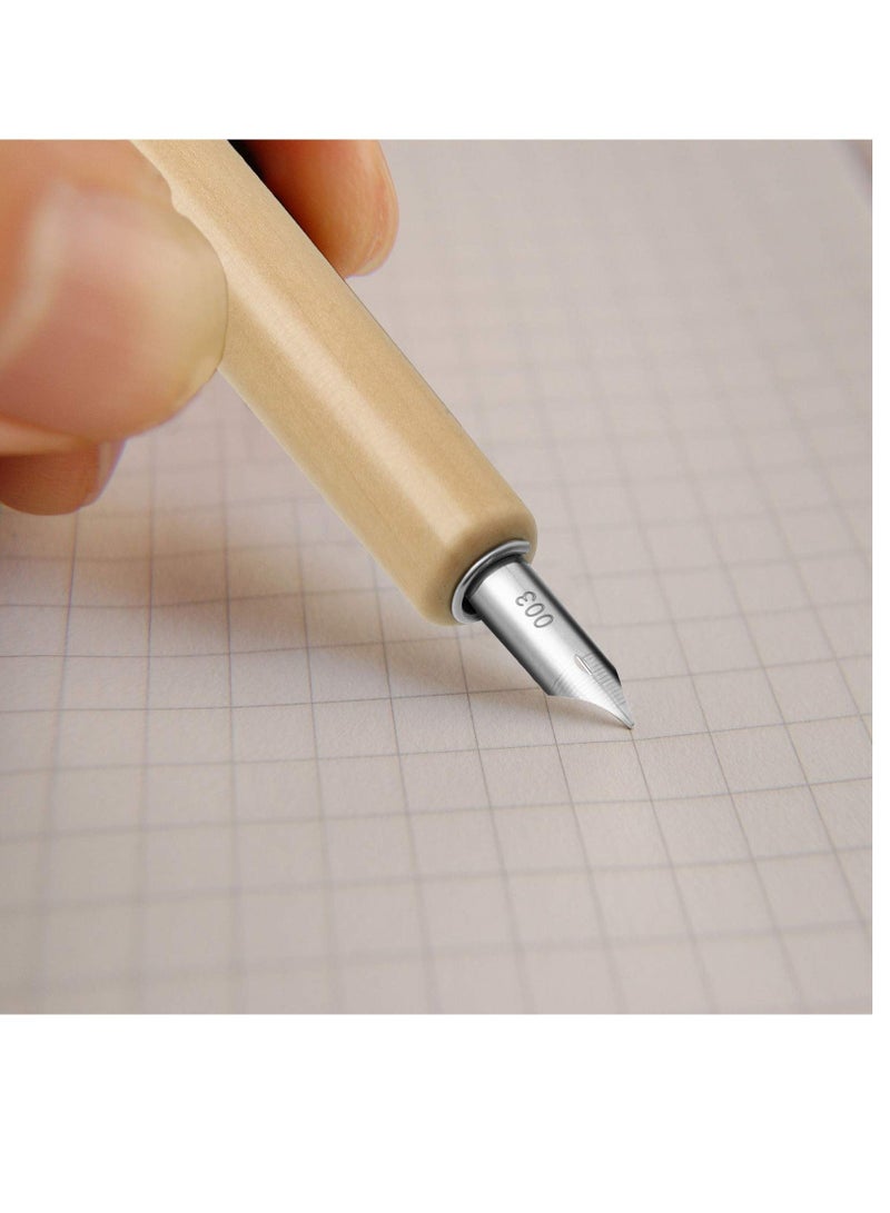 Generic 11 Pieces Comic Pen Nib Set, G-Pen Ink Nib Stainless Steel Drawing Comic Pen Nib Calligraphy Nibs with Wooden Comic Pen Nib Holder for Writing, Painting, Signing, White  - Image 4