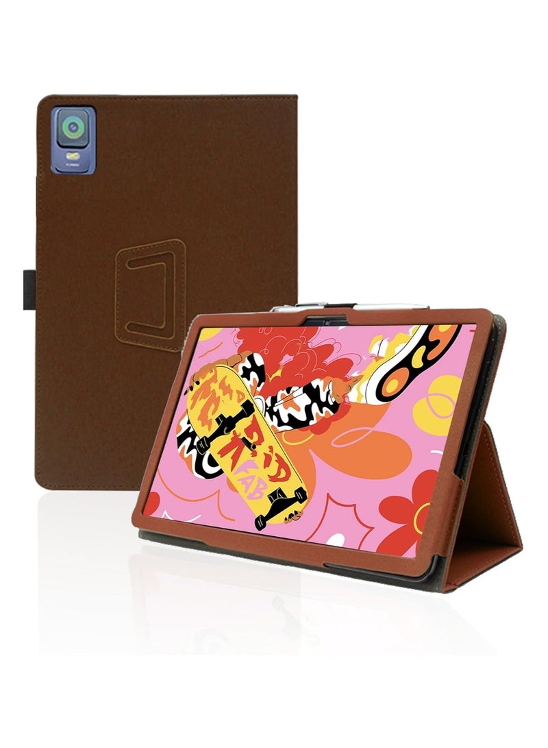 **متوافق مع غطاء جهاز XPPen Magic 12.2 بوصة لوحي - غلاف جلدي قابل للطي مع حامل قلم وحزام معصم، حماية كاملة.**
