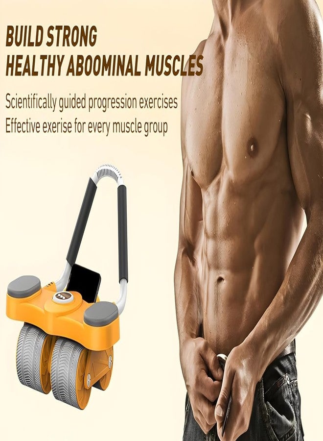 Bellveen®Exercise Ab Wheel Roller Fitness Abdominal 4 Wheels Abdominal Roller with Digital Timing (Size:40 * 38 * 30cm,L*W*H) |Multicolor - Image 3