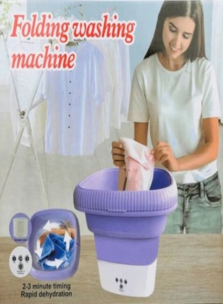Zoom Plus Portable Washing Machine, Mini Foldable Washer,Spin