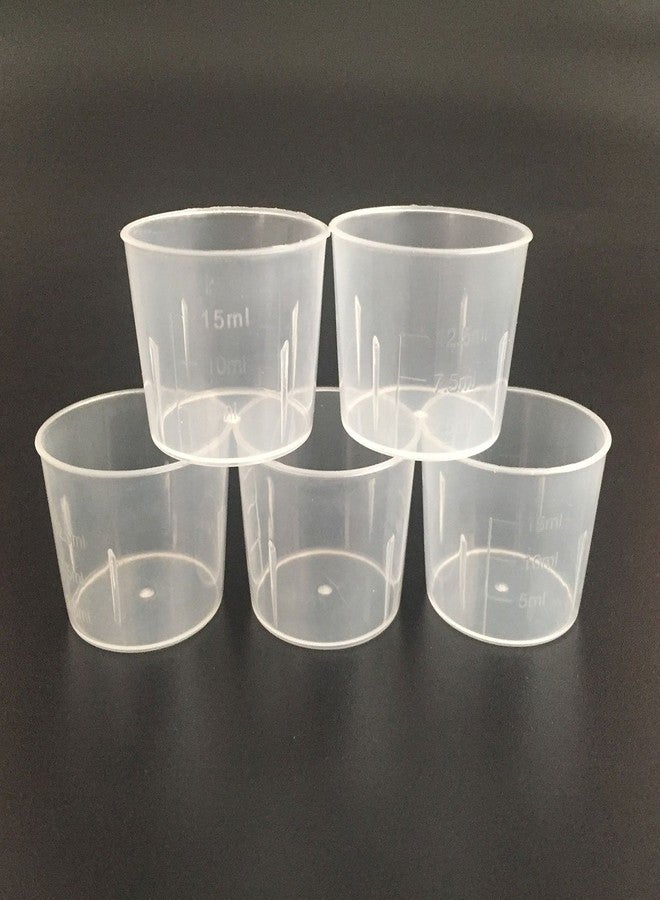 Daycount® Pack of 100 Disposable Graduated Cups, Double Sides Scale 15ml ½ Ounces Measuring Cup Set - Image 2