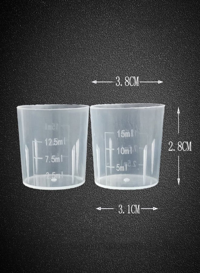 Daycount® Pack of 100 Disposable Graduated Cups, Double Sides Scale 15ml ½ Ounces Measuring Cup Set - Image 4